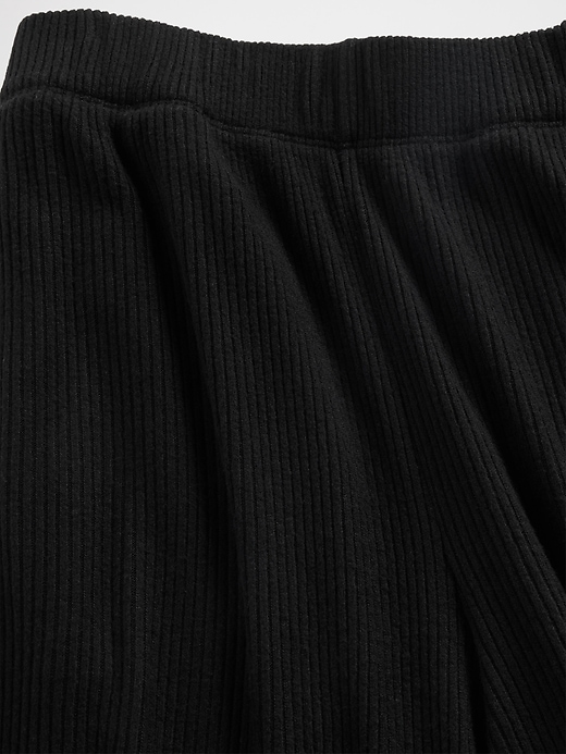 Image number 3 showing, Kids Softspun Rib Wide-Leg Pants