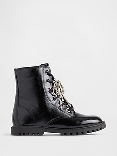 Kids Charm Lace-Up Boots