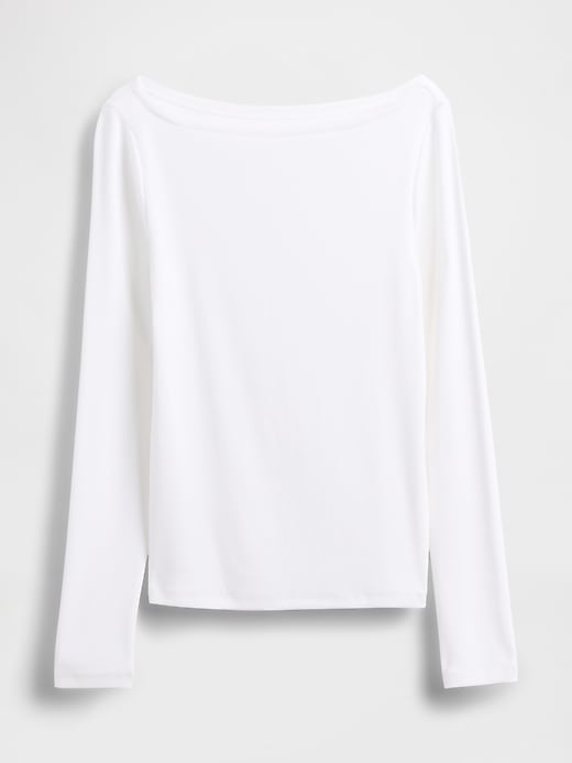 Image number 5 showing, Modern Boatneck T-Shirt