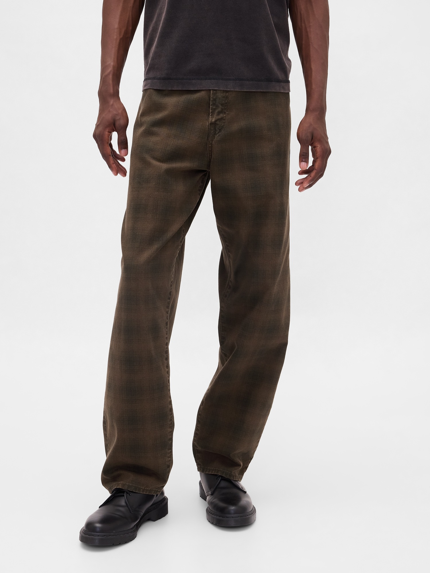 Мужские джинсы Gap Plaid Canvas Baggy Jeans — фото 2
