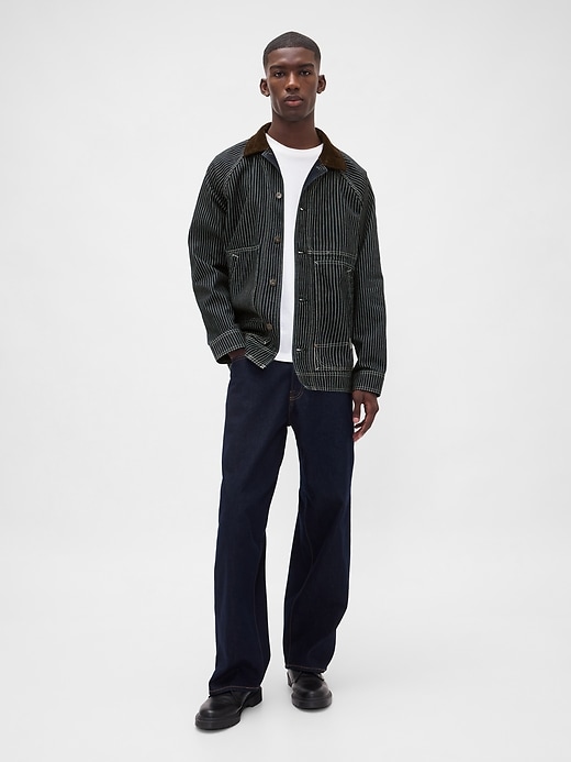 Image number 2 showing, Denim Stripe Chore Jacket
