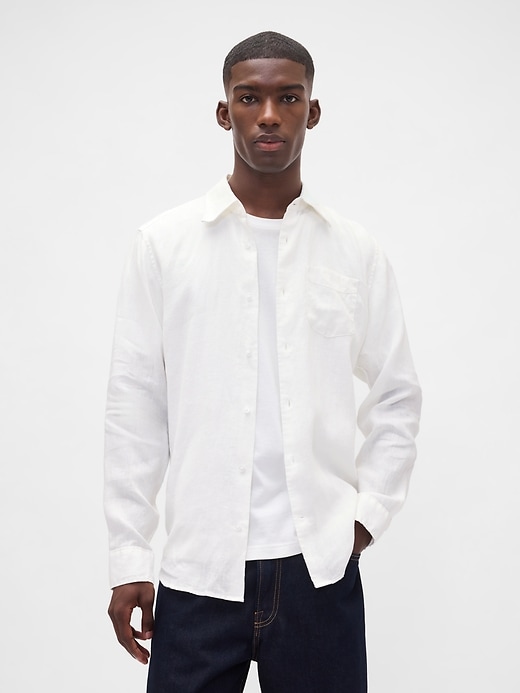 Image number 1 showing, 100% Linen Classic Shirt
