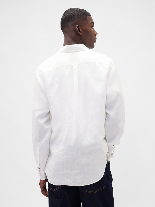 Image number 3 showing, 100% Linen Classic Shirt
