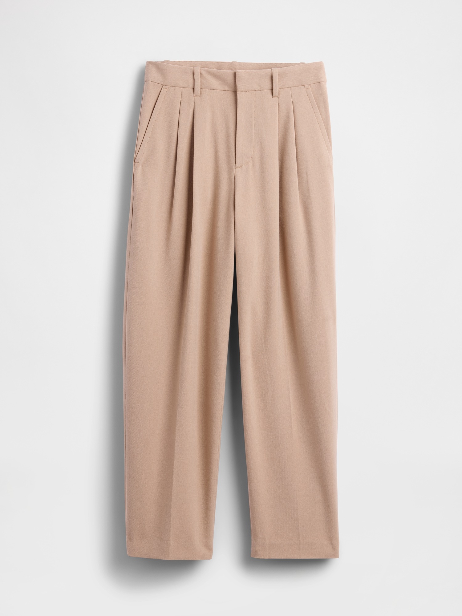 Женские брюки Gap 365 High Rise Brushed Twill Taper Ankle Trousers, цвет: Верблюжий рыжевато-коричневый — фото 7
