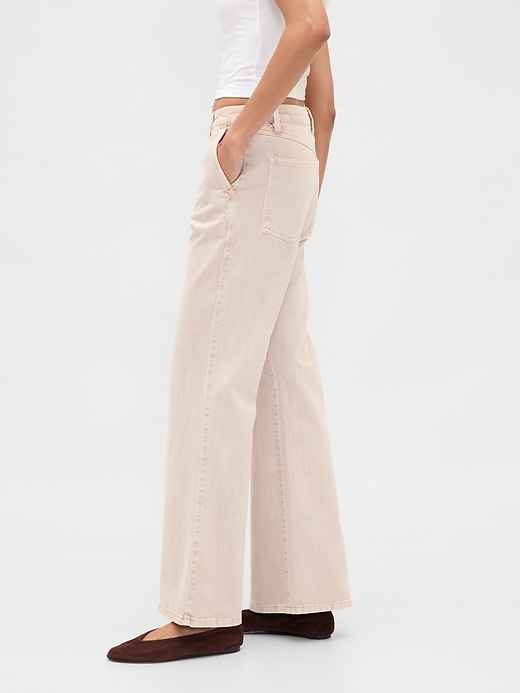 Image number 3 showing, Low Rise Flare Khakis
