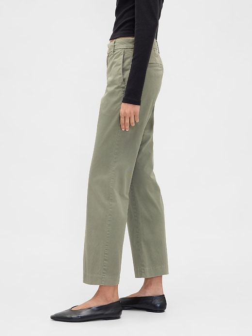 Image number 3 showing, Mid Rise Straight Khakis