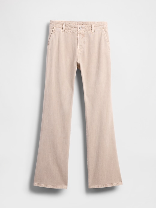 Image number 7 showing, Low Rise Flare Khakis