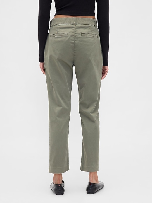 Image number 4 showing, Mid Rise Straight Khakis