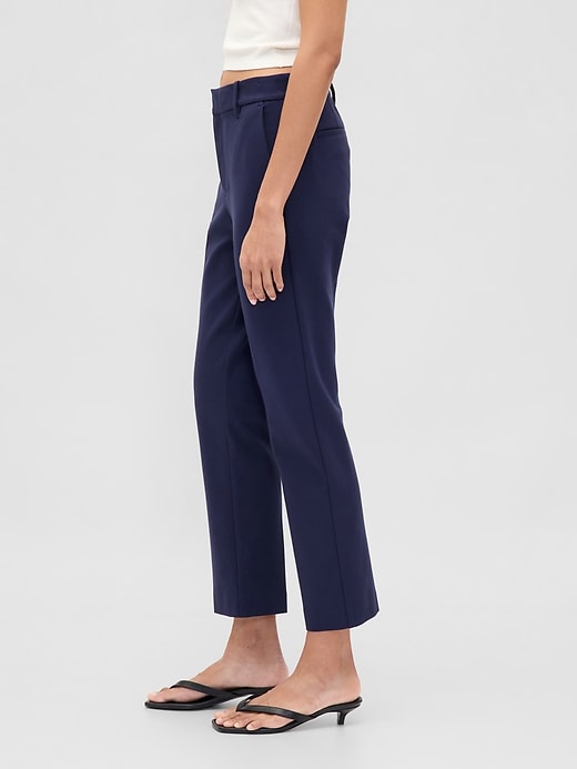 Image number 3 showing, High Rise Ponte Slim Crop Pants