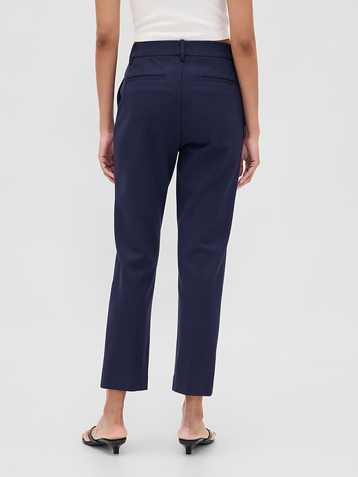Image number 4 showing, High Rise Ponte Slim Crop Pants