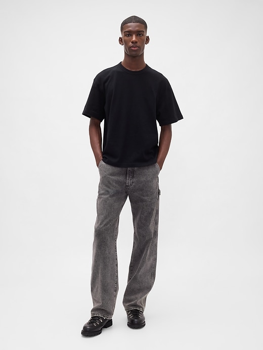 1 of 8 showing, with the color dusty lilac of product '90s Loose Carpenter Jeans