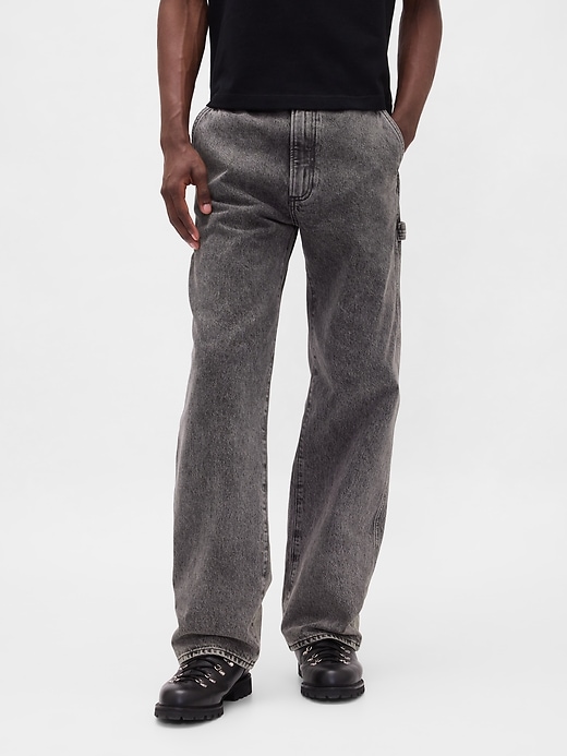 2 of 8 showing, with the color dusty lilac of product '90s Loose Carpenter Jeans