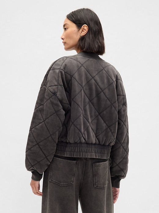 Image number 3 showing, VintageSoft Quilted Bomber Jacket