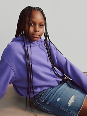 Kids VintageSoft Oversized Bubble Hoodie