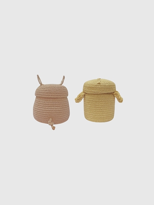 Image number 2 showing, Lorena Canals Set of 2 Mini Baskets Charlie and Peggy