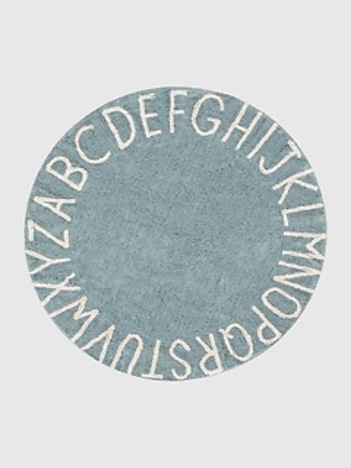Lorena Canals Washable Rug ABC Natural Vintage Blue