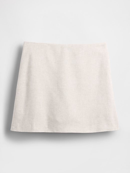 Image number 4 showing, Linen-Blend Mini Skort