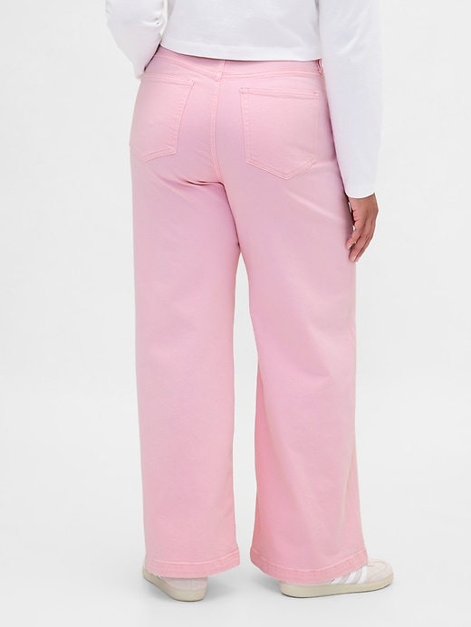 Image number 6 showing, Sky High Rise Stride Wide-Leg Jeans