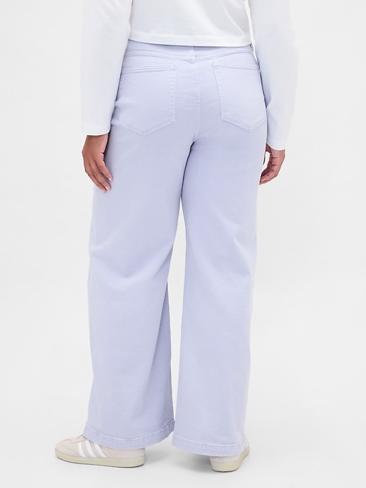 Image number 6 showing, Sky High Rise Stride Wide-Leg Jeans
