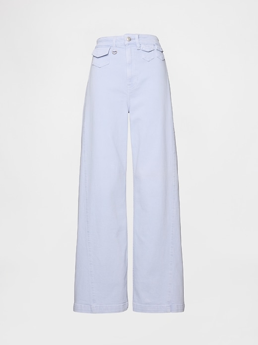 Image number 7 showing, Sky High Rise Stride Wide-Leg Jeans