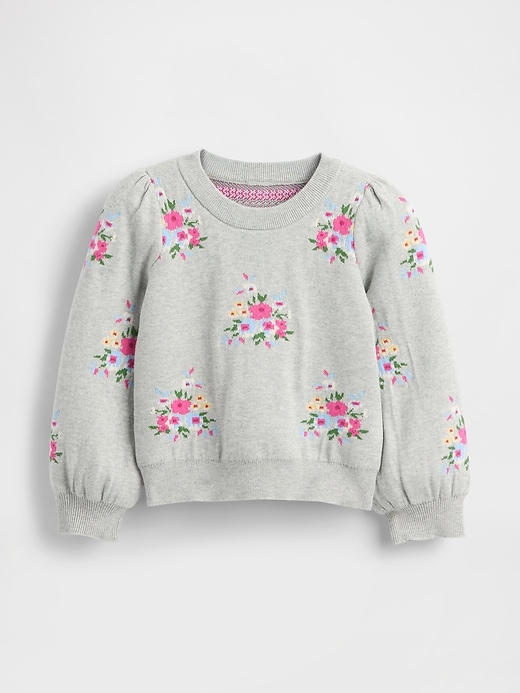 Image number 1 showing, Baby & Toddler Puff-Sleeve Sweater