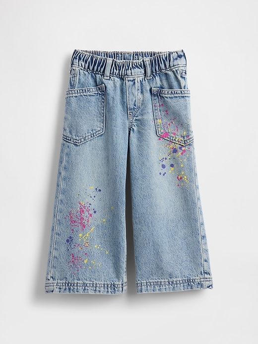 Image number 1 showing, Baby & Toddler Pull-On Baggy Wide-Leg Jeans