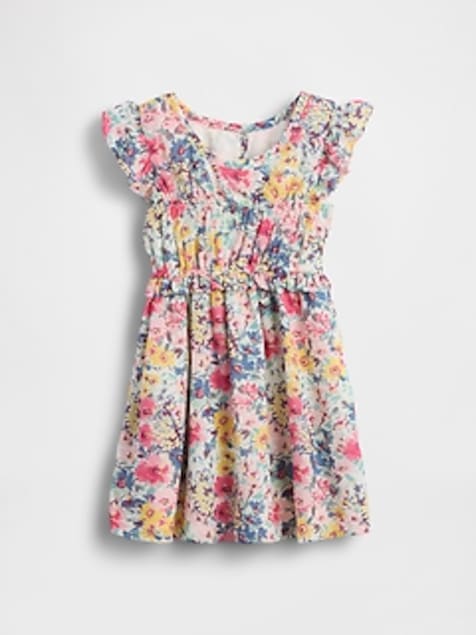 Baby & Toddler Smocked Ruffle Dress