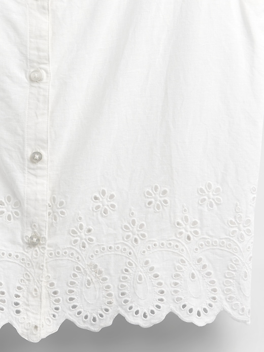 Image number 5 showing, Linen-Blend Embroidered Vest