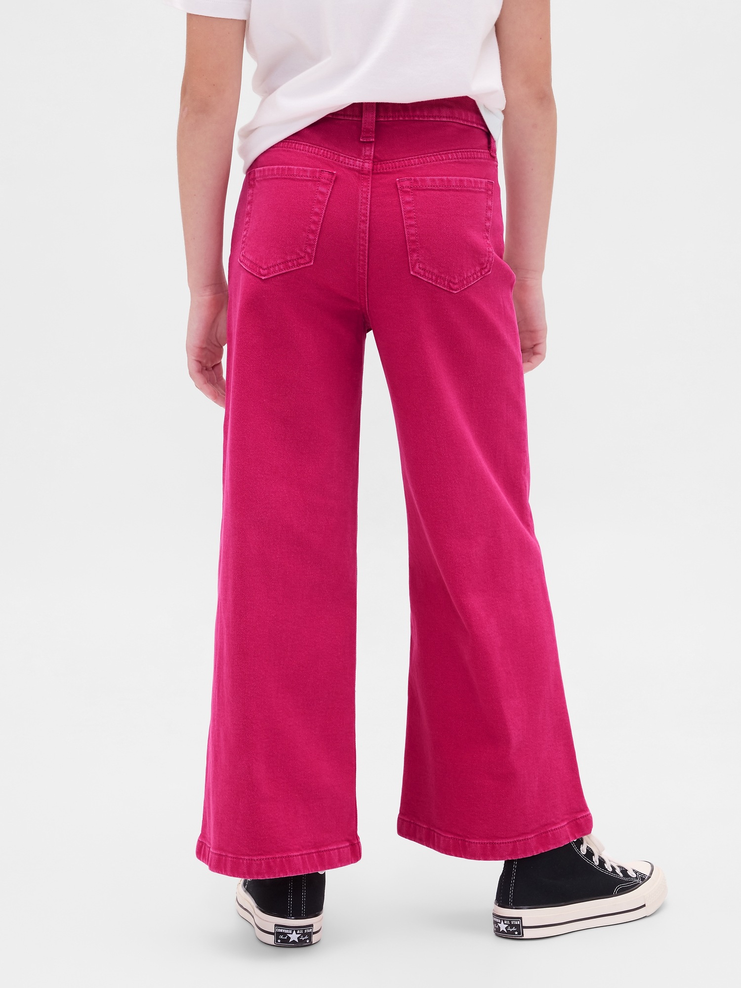 Детские джинсы Gap Kids High Rise Stride Wide-Leg Ankle Jeans — фото 4