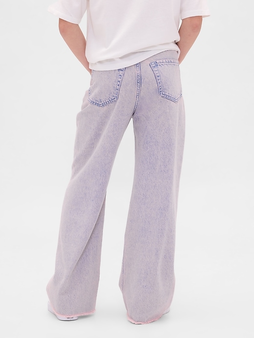 Image number 4 showing, Kids Low Rise Stride Wide-Leg Jeans