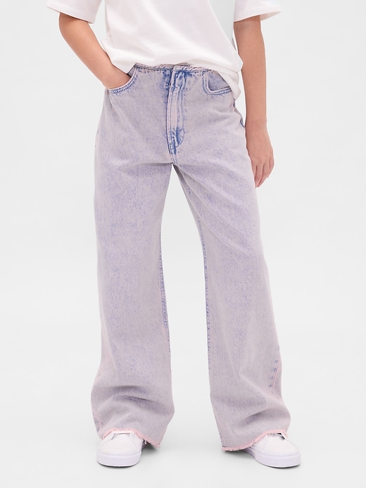 Image number 3 showing, Kids Low Rise Stride Wide-Leg Jeans