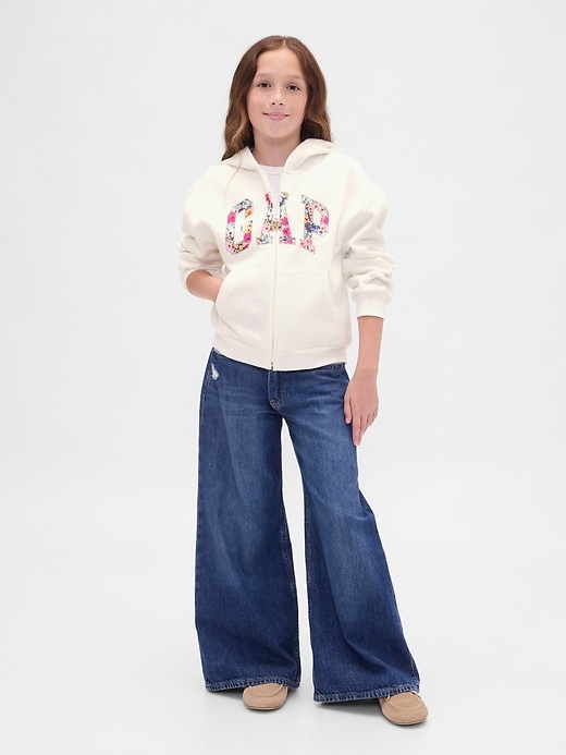 Image number 4 showing, Kids VintageSoft Logo Zip Hoodie