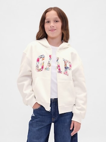 Kids VintageSoft Logo Zip Hoodie