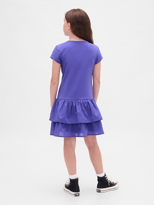 Image number 3 showing, Kids Drop-Waist Ruffle Dress
