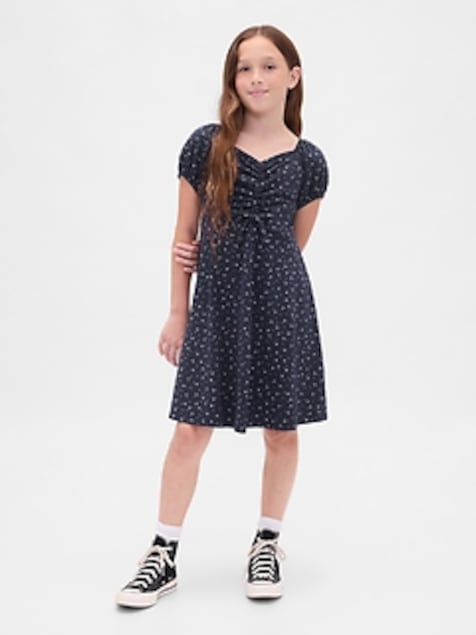 Kids Ruched Rib Dress