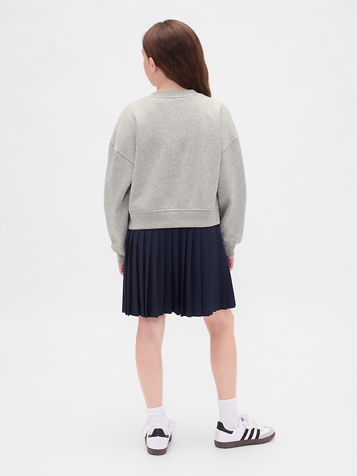 Image number 3 showing, Kids VintageSoft Pleated Sweatshirt Dress
