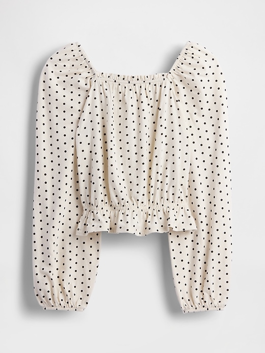 Image number 2 showing, Kids Crinkle Peplum Top