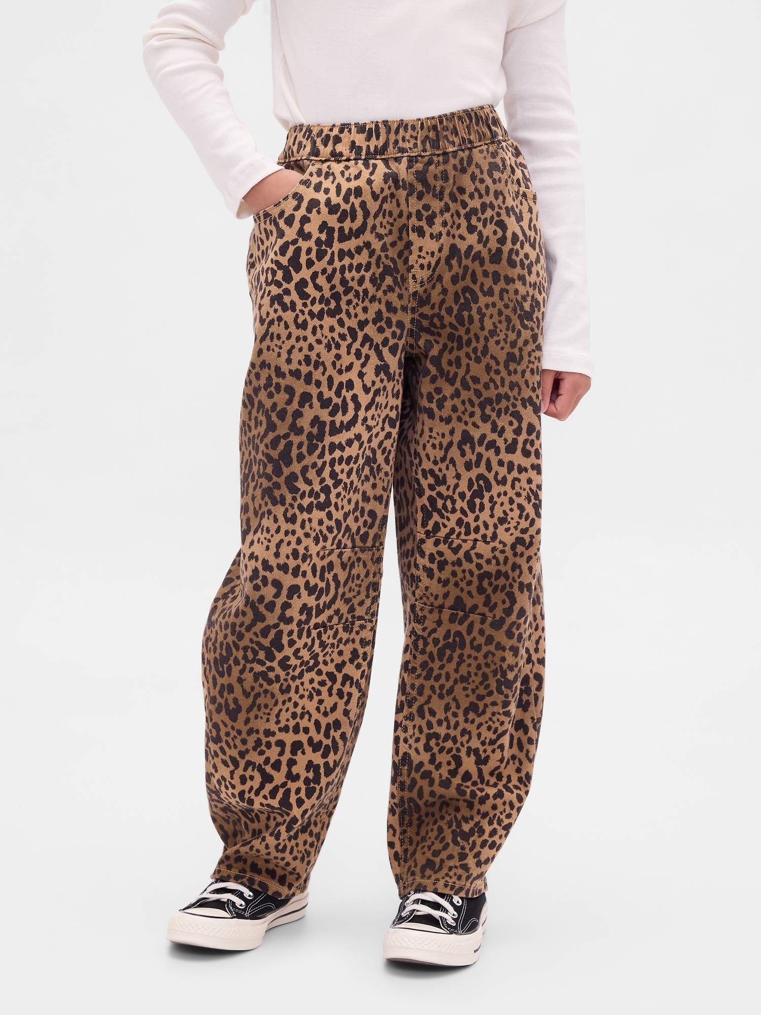 Kids High Rise Easy Barrel Jeans