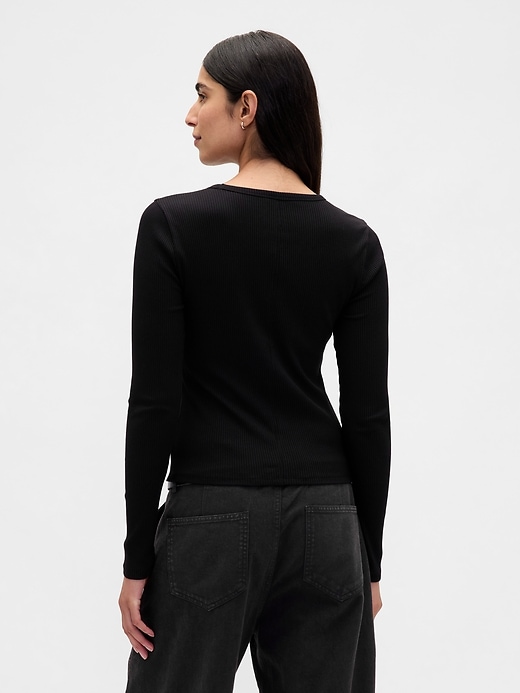 Image number 3 showing, Modern Rib Crop T-Shirt