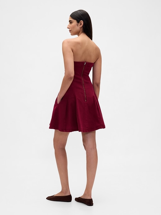 Image number 2 showing, Denim Mini Dress