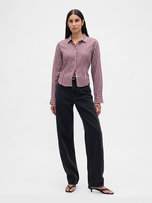 Image number 2 showing, Flannel Fitted Plaid Shirt