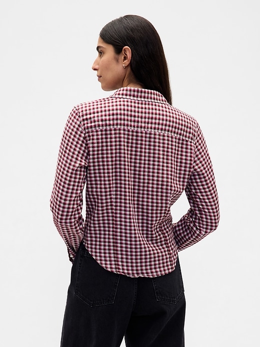 Image number 3 showing, Flannel Fitted Plaid Shirt