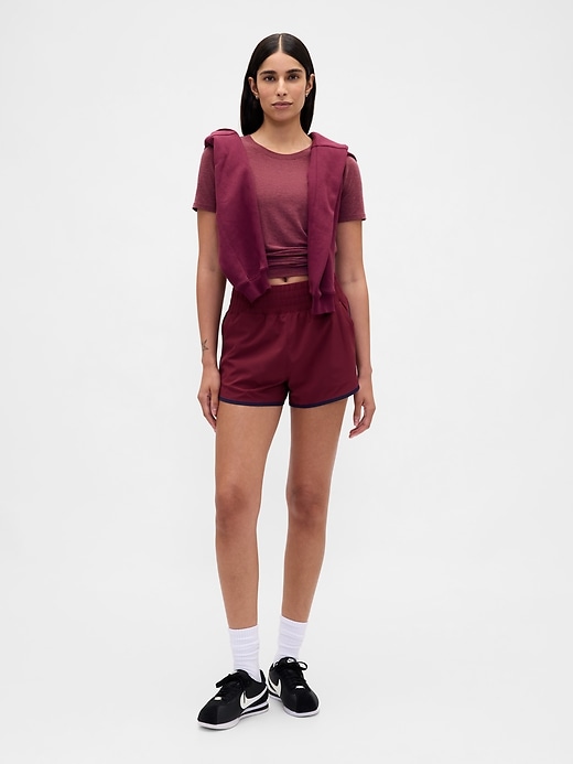 View large product image 1 of 25. GapFit High Rise Running Shorts