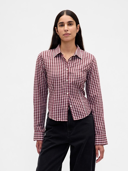 Image number 1 showing, Flannel Fitted Plaid Shirt