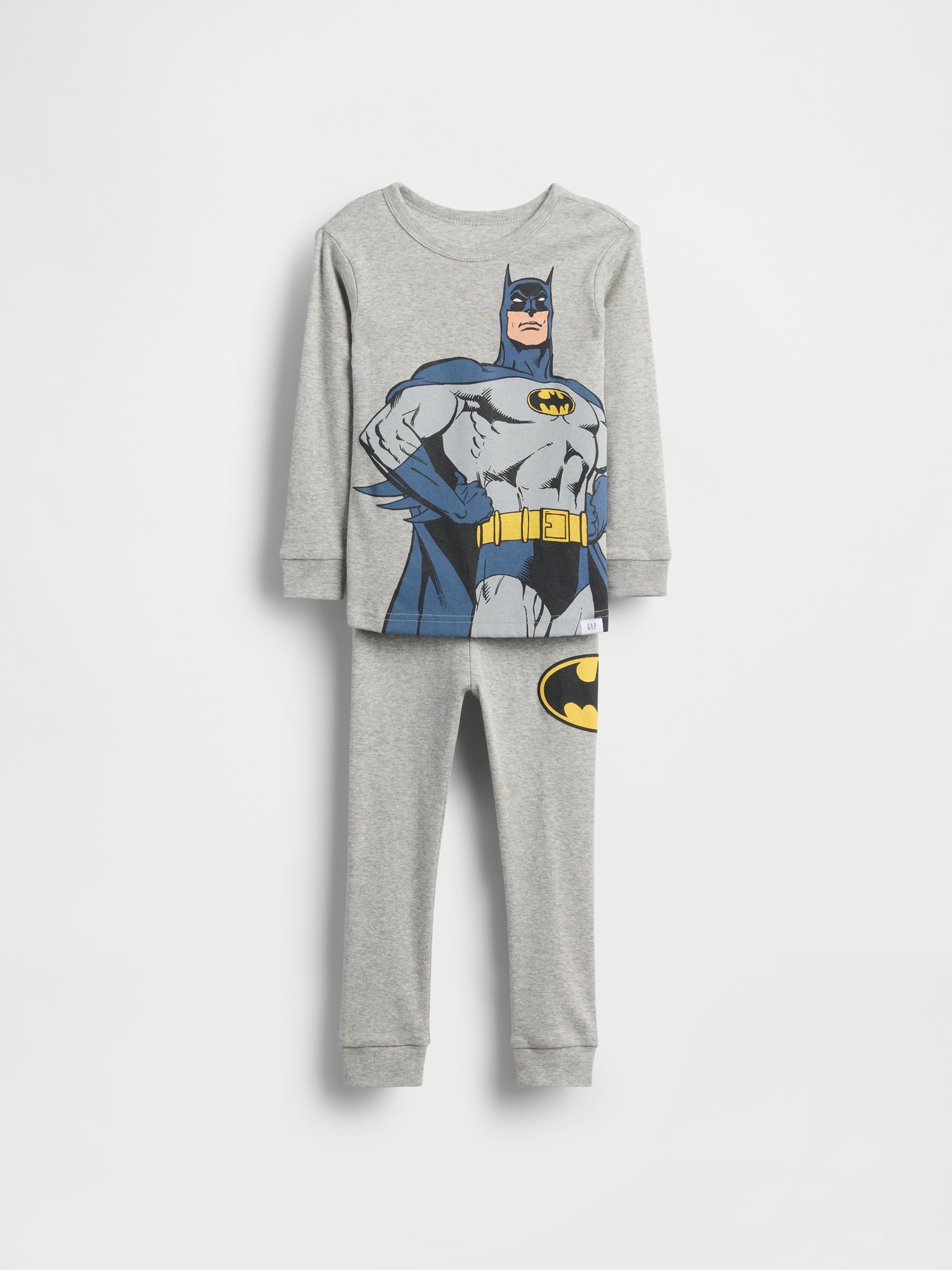 Gap Baby & Toddler Batman Organic Brushed Cotton Pj Set In Gray