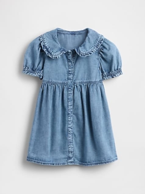 Baby & Toddler Denim Ruffle Dress