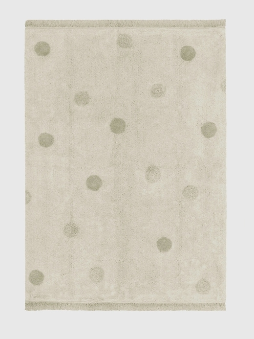 Image number 1 showing, Lorena Canals Washable Rug Hippy Dots Olive