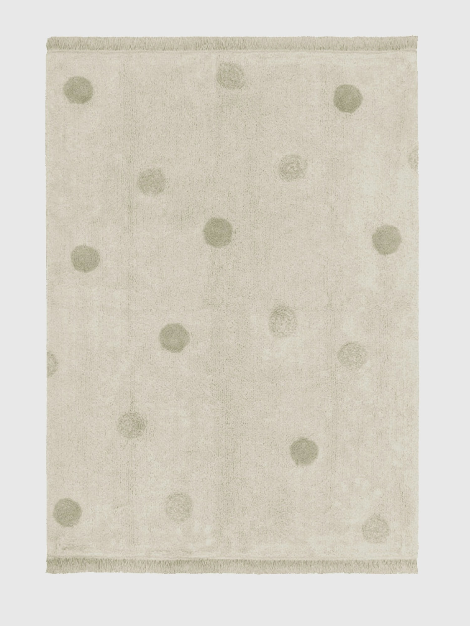 Lorena Canals Washable Rug Hippy Dots Olive