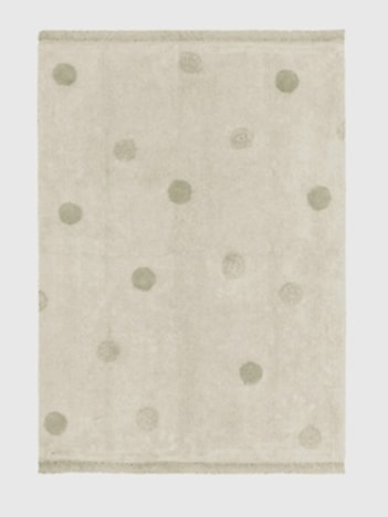 Lorena Canals Washable Rug Hippy Dots Olive
