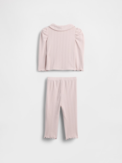 Image number 2 showing, Baby Pointelle Rib Outfit Set